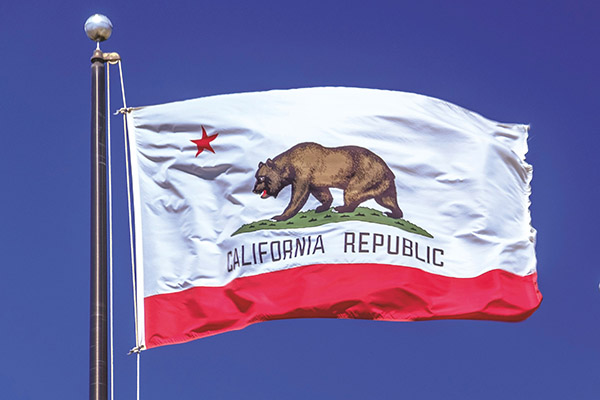 Photo of California flag