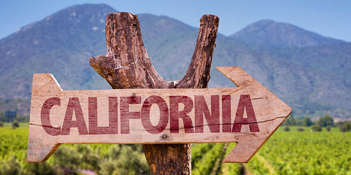 California direction sign