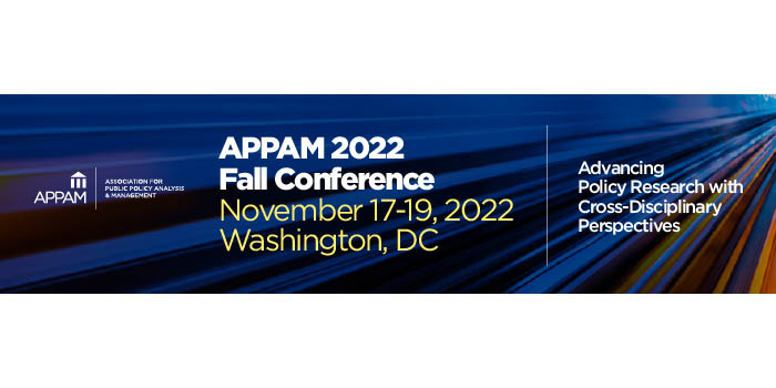 APPAM 2022 Fall Conference banner