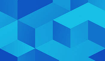 abstract illustration of blue interlocking blocks